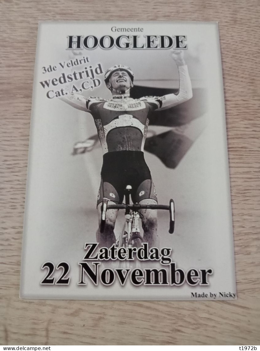 Cyclisme Cycling Ciclismo Ciclista Wielrennen Radfahren Cyclocross Gemeente Hooglede WELLENS BART - Cyclisme