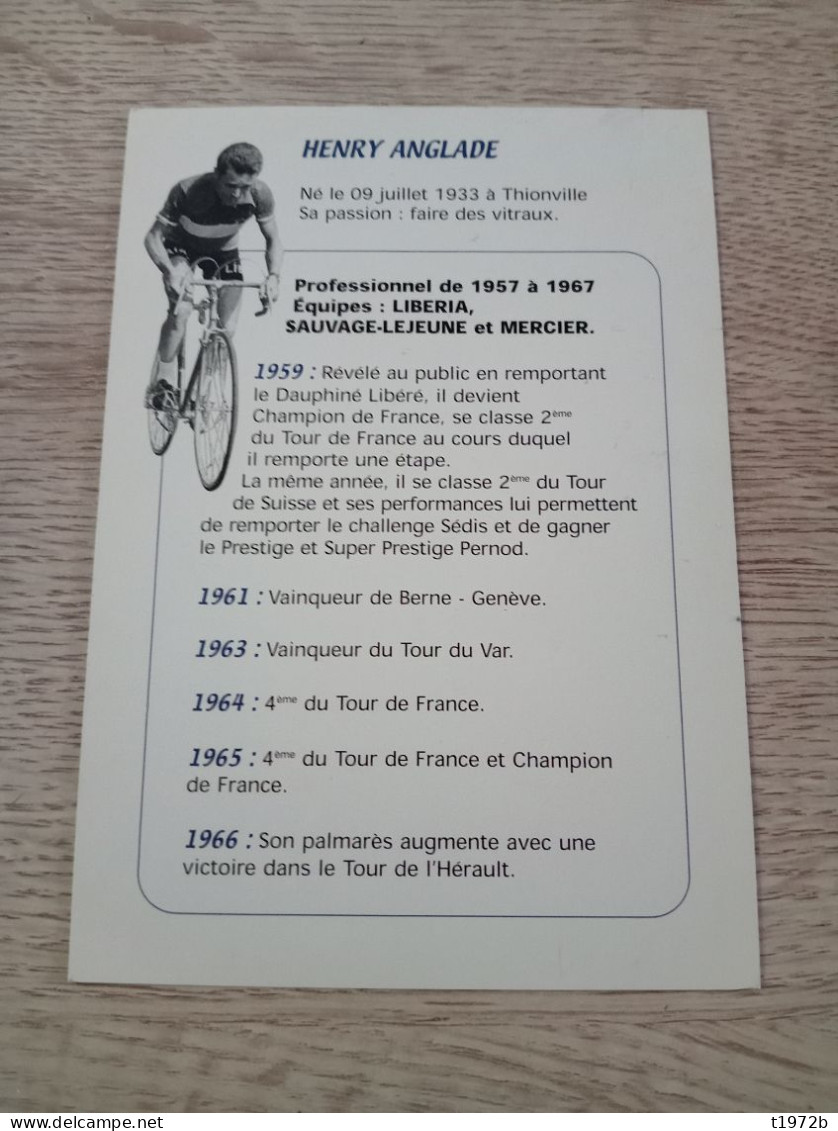 Cyclisme Cycling Ciclismo Ciclista Wielrennen Radfahren ANGLADE HENRY - Cycling