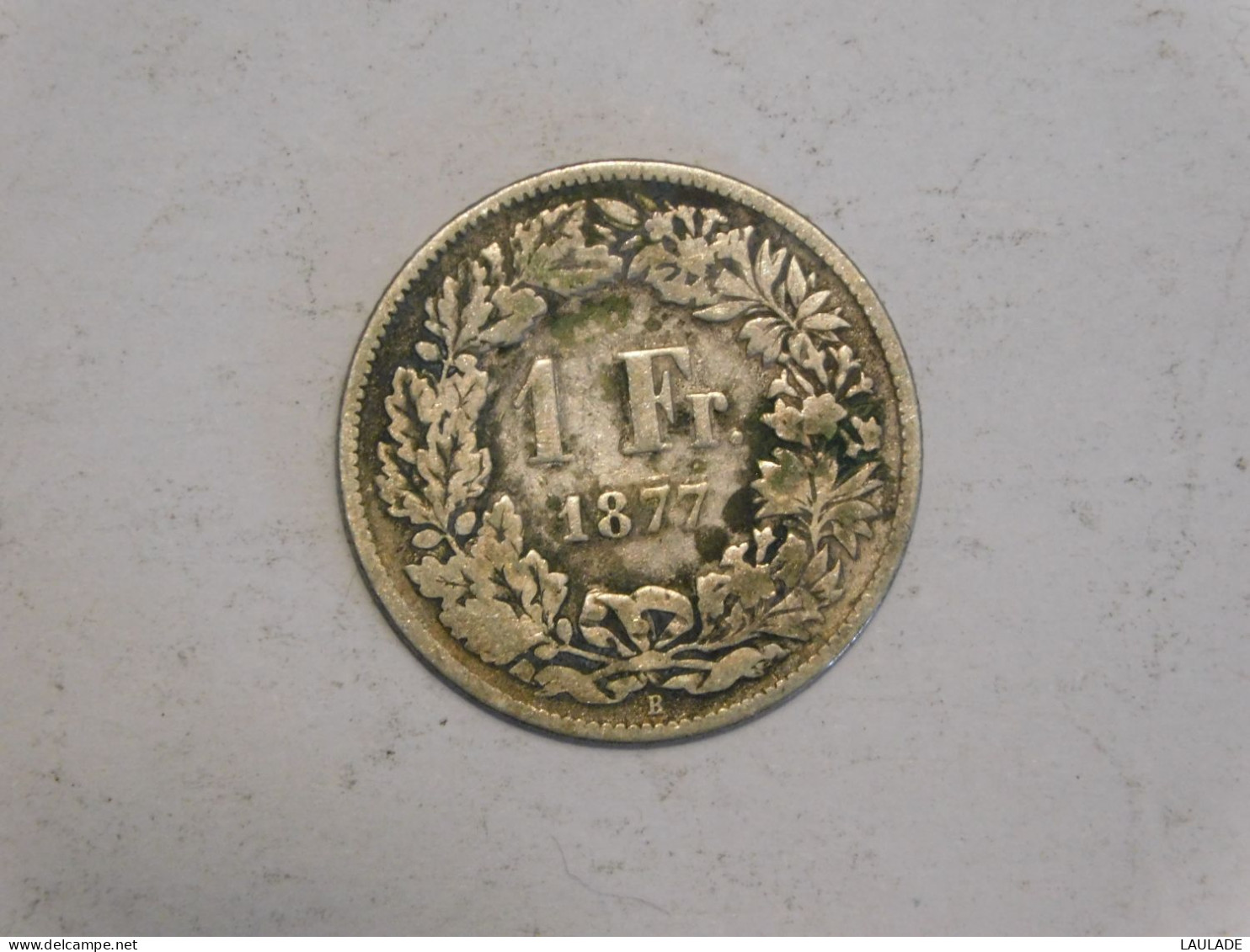 SUISSE 1 Franc 1877 Silver, Argent - 1 Franc