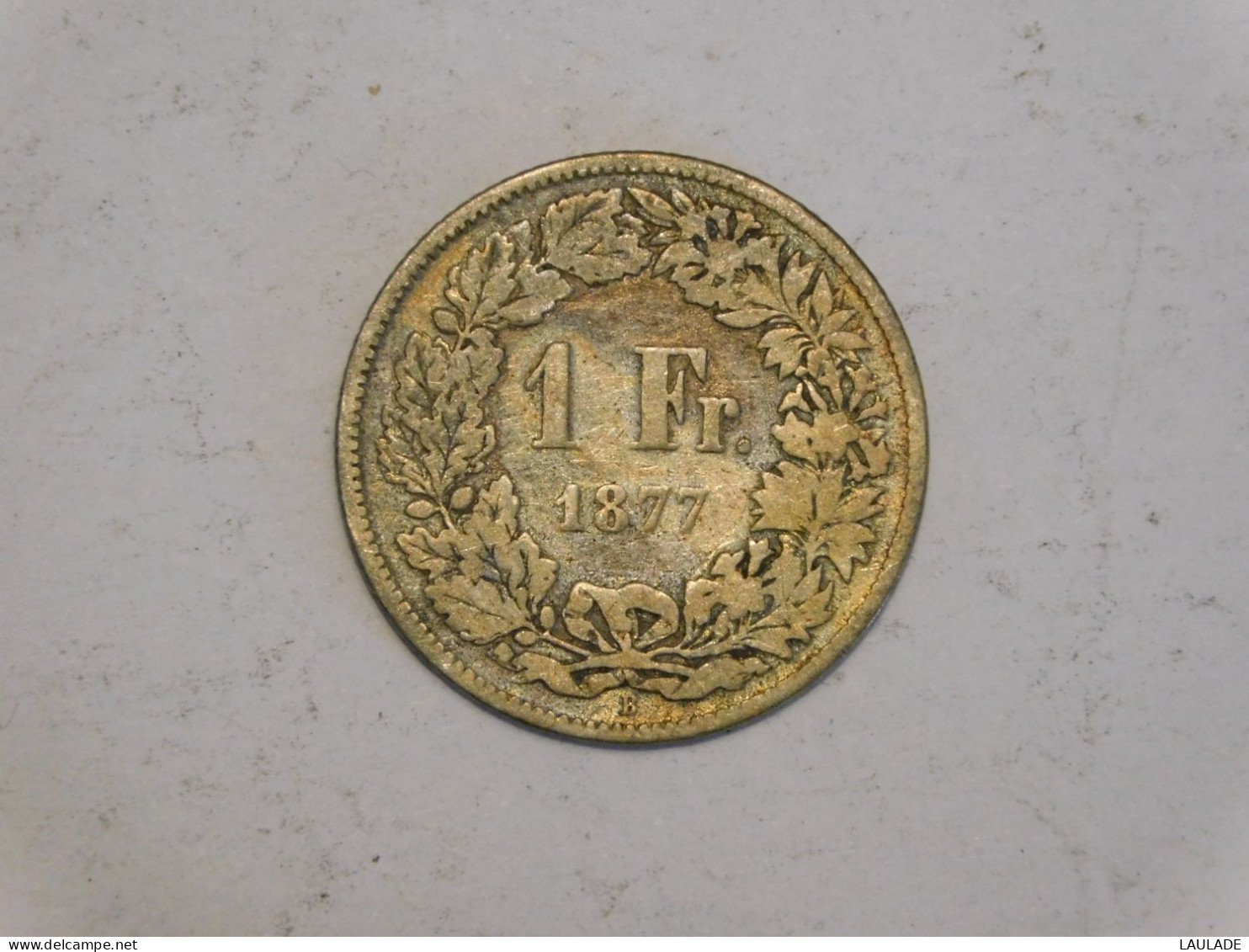 SUISSE 1 Franc 1877 Silver, Argent - 1 Franken