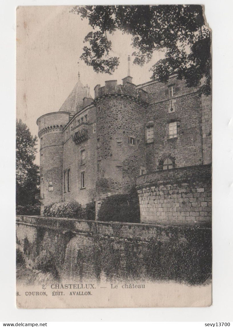 4 Cartes Postales Les Châteaux - Beaumont - Chastellux - Versailles - Castles