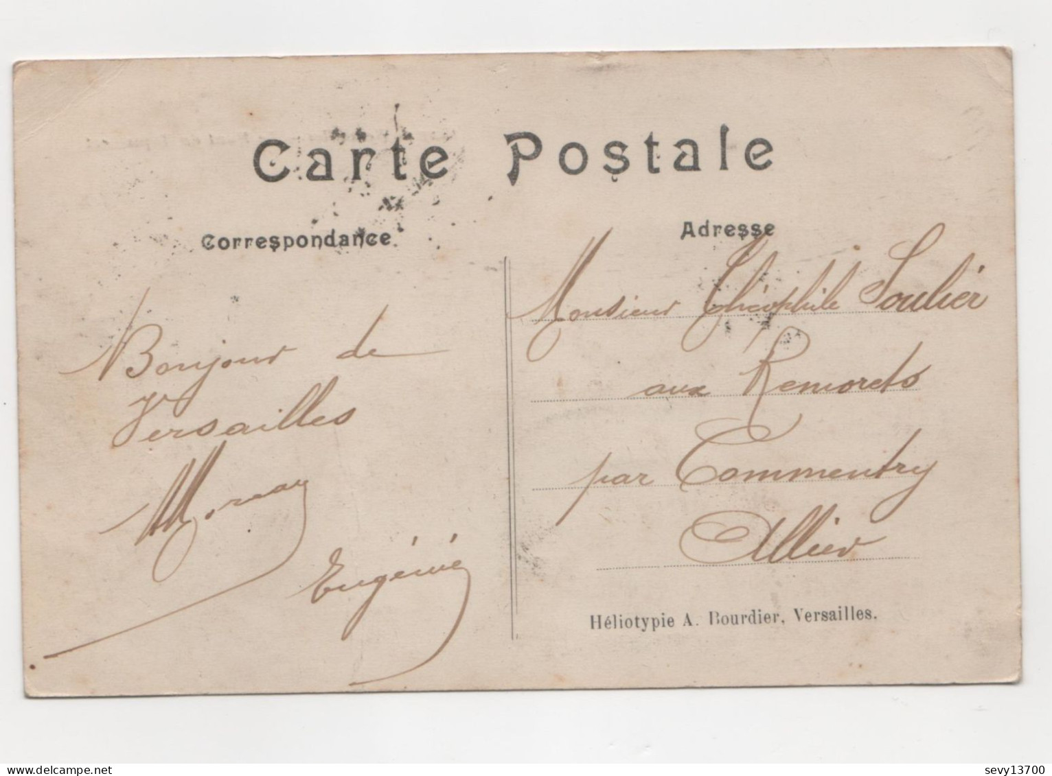 4 cartes Postales les Châteaux - Beaumont - Chastellux - Versailles