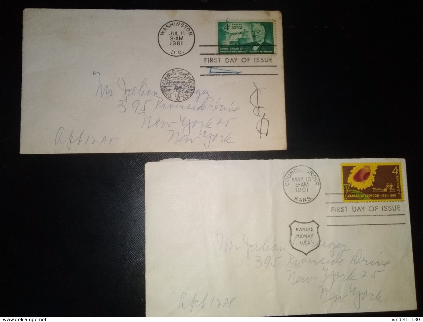 LOT FDC ETATS UNIS - 1961-1970