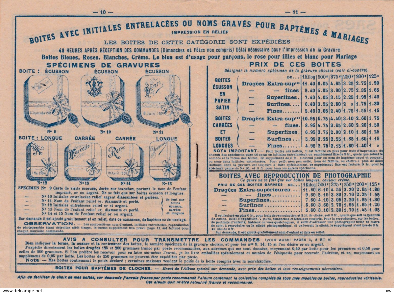VERDUN-SUR-MEUSE-55-Livret publicitaire de 20 pages "Véritable Dragées de Verdun" L.Braquier- Etrennes 1905/06 -19-05-24