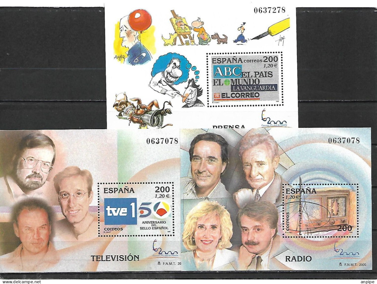 ESPAÑA, 2000 - Covers & Documents