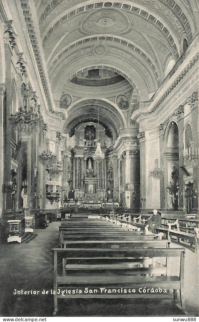 Interior De La Iglesia San Francisco Cordoba (1912) - Argentine