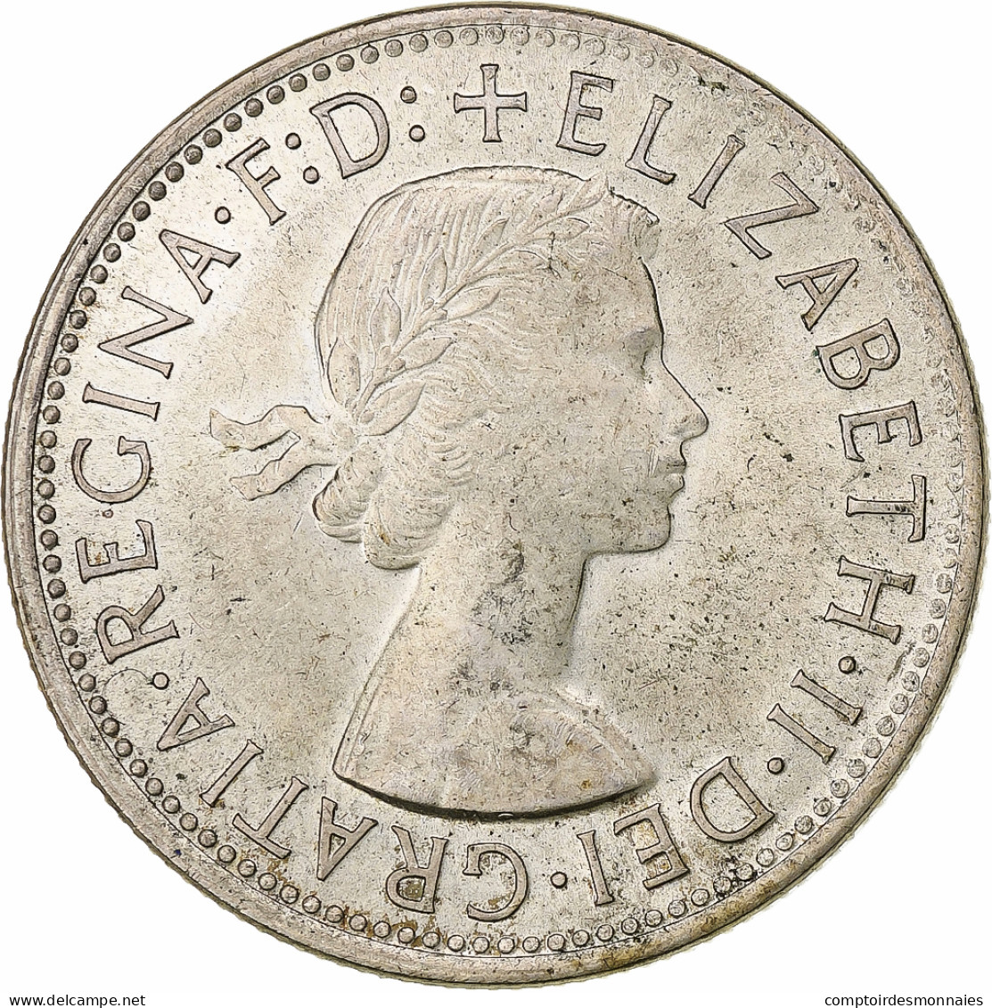 Australie, Elizabeth II, Florin, Royal Visit, 1954, Melbourne, Billon, TTB - Florin