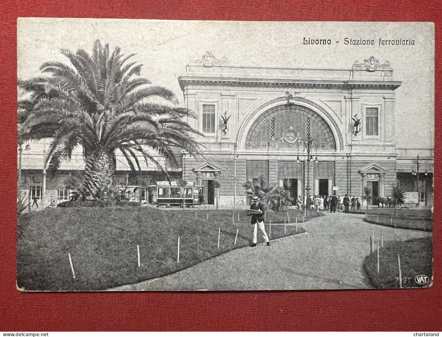 Cartolina - Livorno - Stazione Ferroviaria - 1920 Ca. - Livorno