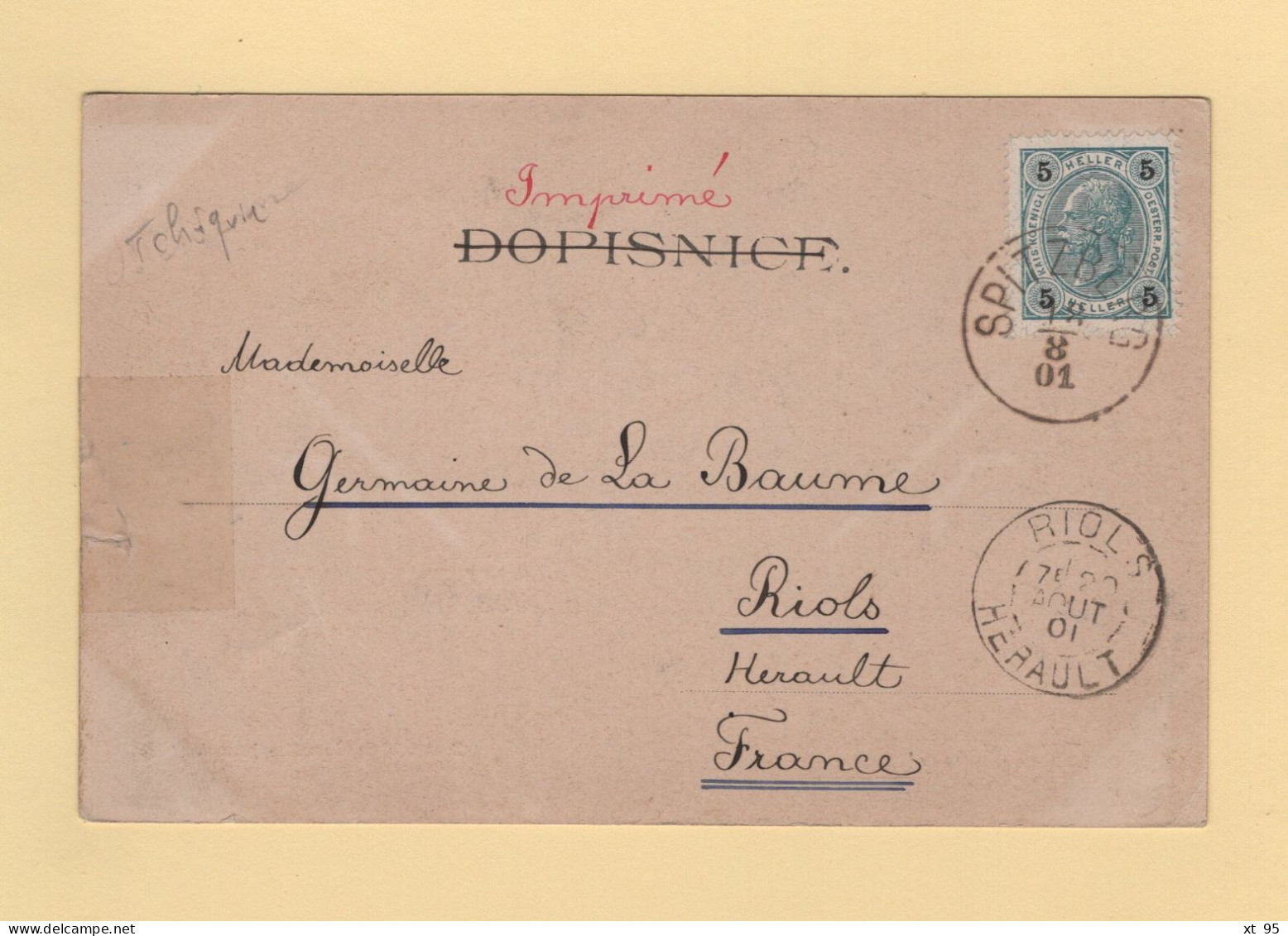 Autriche - Spitzberg - 1901 - Covers & Documents