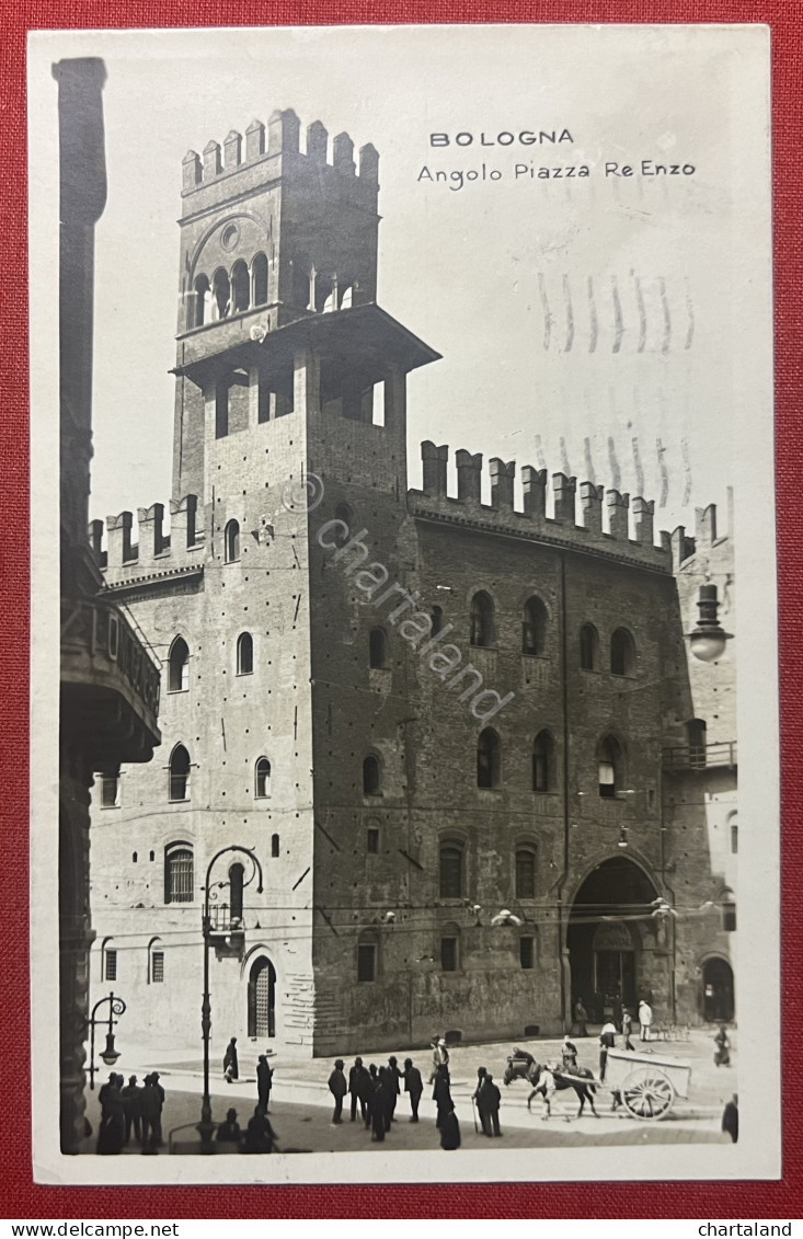Cartolina - Bologna - Angolo Piazza Re Enzo - 1924 - Bologna