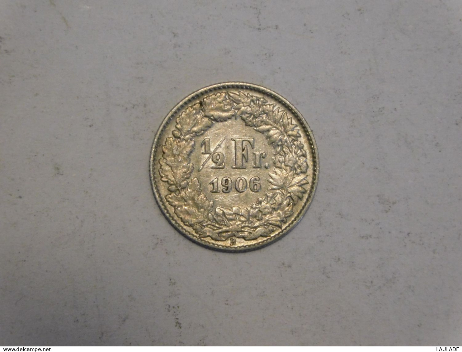 SUISSE 1/2 Franc 1906 Silver, Argent Demi - 1/2 Franc