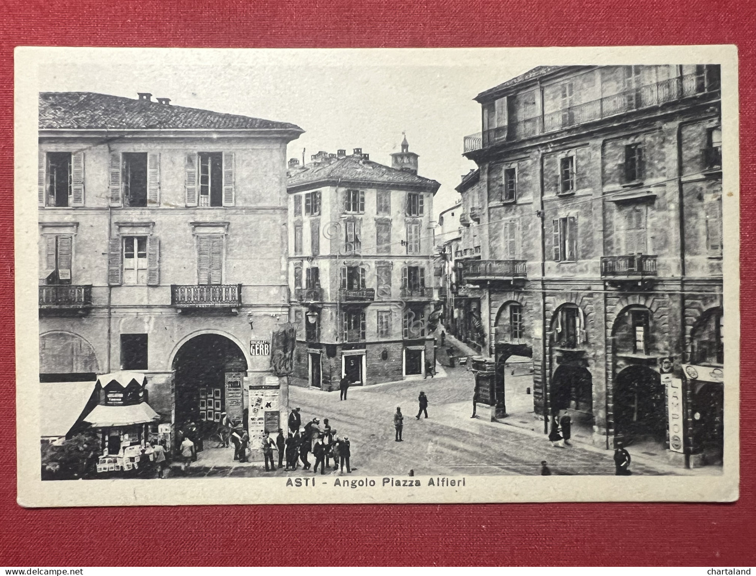 Cartolina - Asti - Angolo Piazza Alfieri - 1925 Ca. - Asti