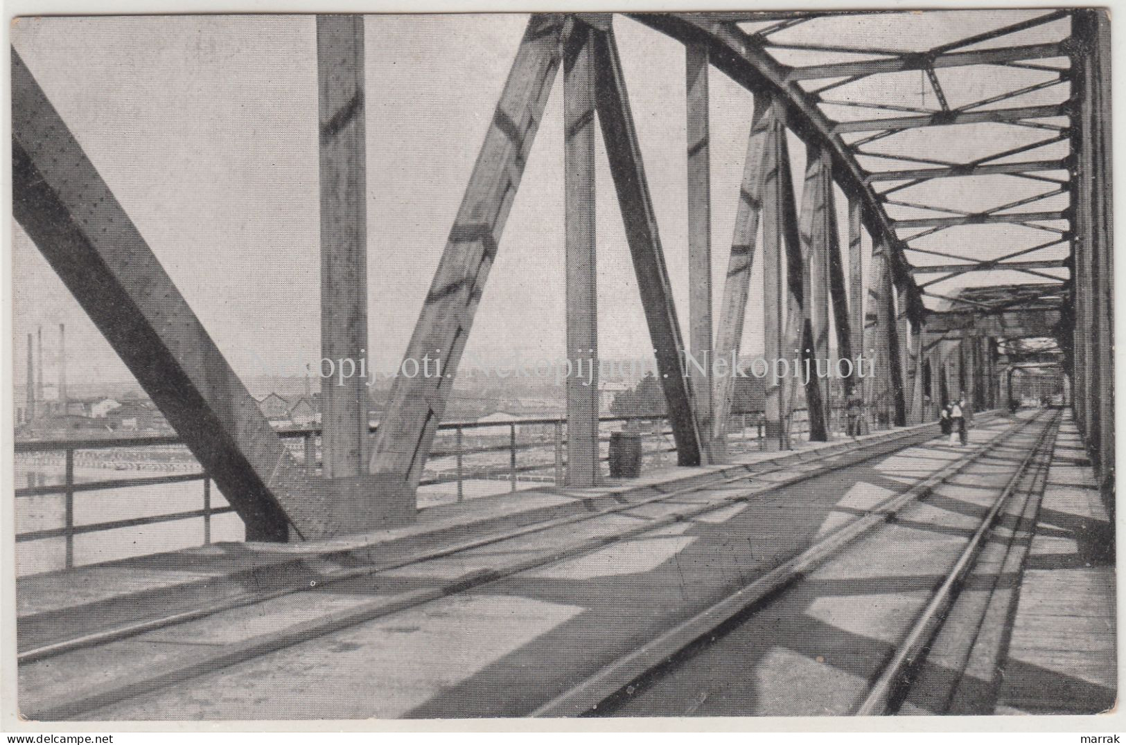 Kaunas, Geležinkelio Tiltas, Apie 1930 M. Atvirukas - Lituania