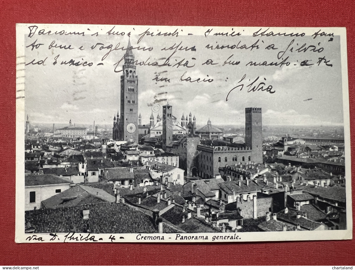Cartolina - Cremona - Panorama Generale - 1935 - Cremona