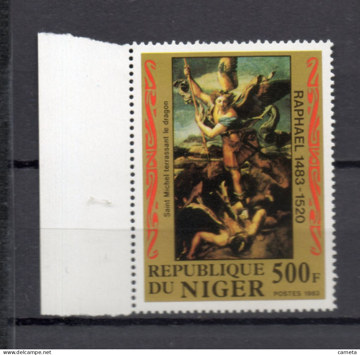 NIGER   N° 608     NEUF SANS CHARNIERE  COTE 8.50€    PAQUES PEINTRE TABLEAUX ART - Niger (1960-...)