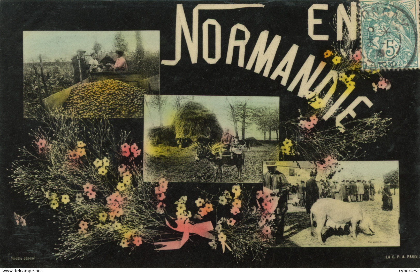 En Normandie - Carte Multi-vues 1906 - Basse-Normandie