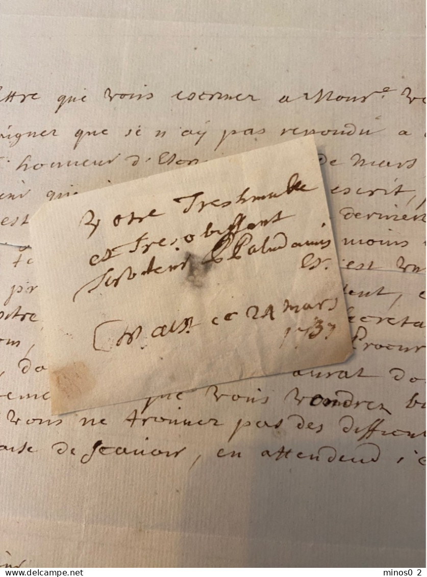 Paludanus Maastricht Nederland Brief Uit 1736 + Zegel 1737  Cachet En Cire Lettre Silographie - Other & Unclassified