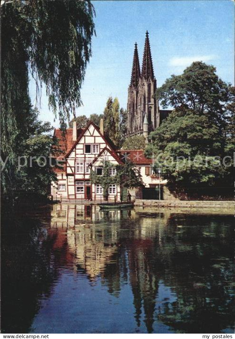 72532642 Soest Arnsberg Muehle Am Grossen Teich Mit Wiesenkirche Soest - Soest