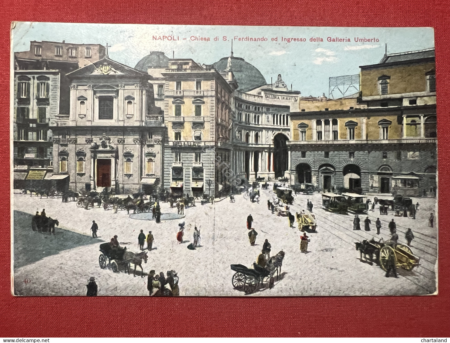 Cartolina - Napoli - Chiesa Di S. Ferdinando Ed Ingresso Della Galleria Umberto - Napoli (Neapel)