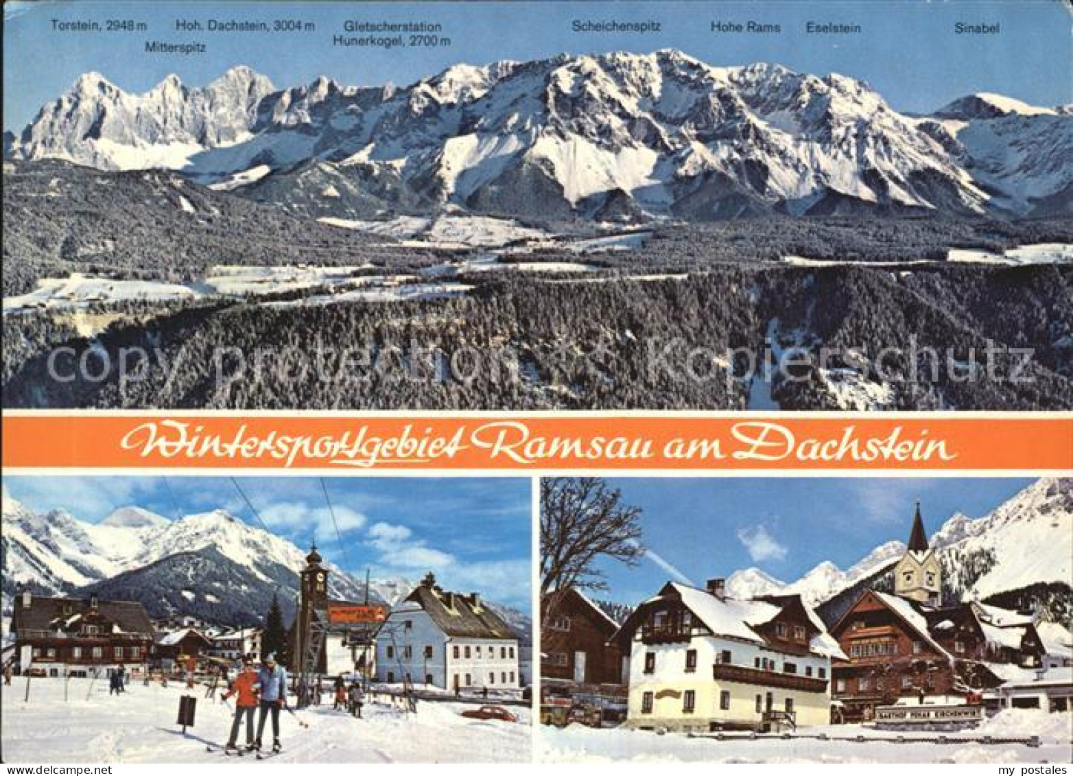 72532459 Ramsau Dachstein Steiermark Panorama Der Dachstein Suedwaende Ramsau Am - Autres & Non Classés