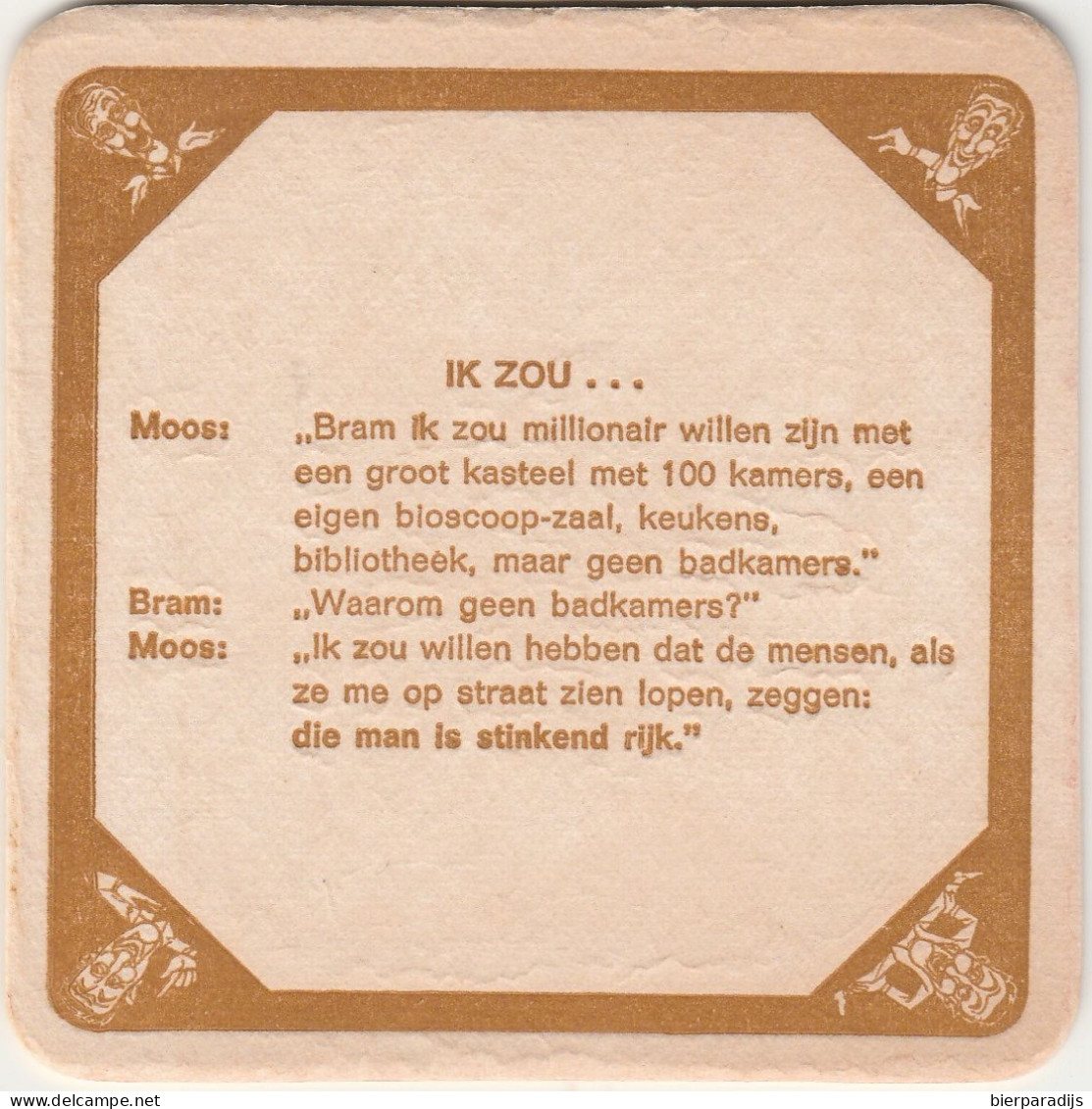 Moos Viltje Sous Bock Coaster - Beer Mats