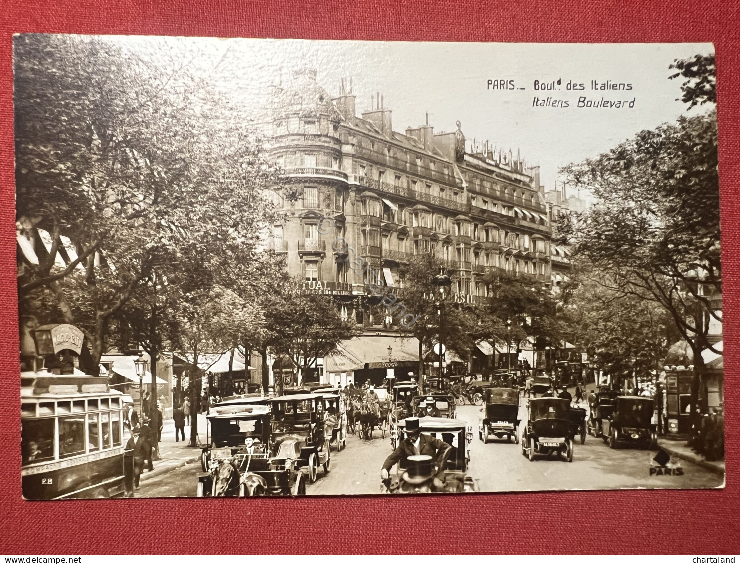 Cartolina - Francia - Paris - Le Boulevard Des Italiens - 1925 Ca. - Non Classés