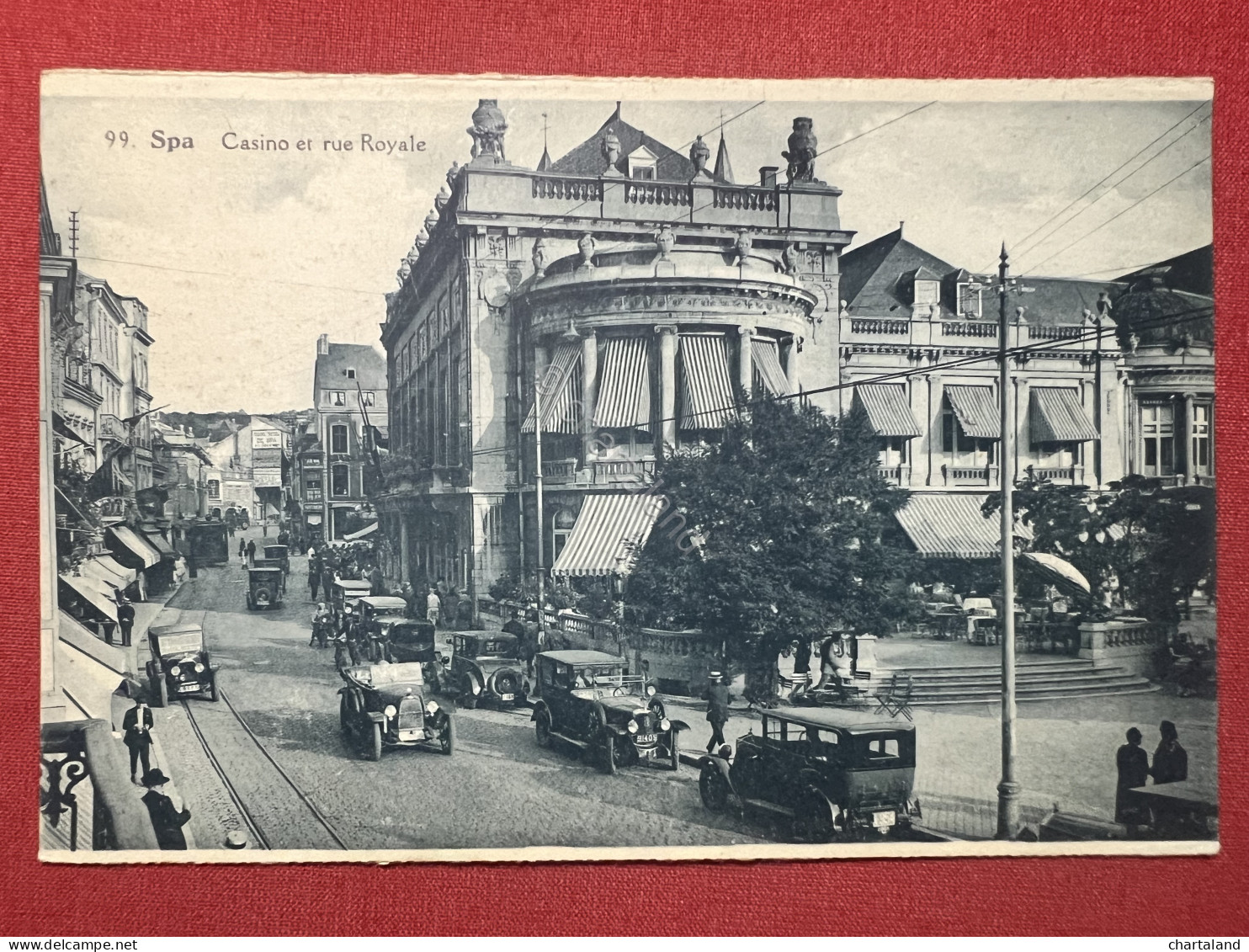 Cartolina - Belgio - Spa - Casino Et Rue Royale - 1925 Ca. - Unclassified