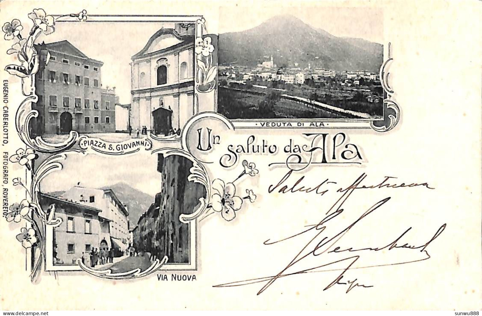 Un Saluto Da Ala (189. Eugenio Caberlotto, Fotografo) - Trento