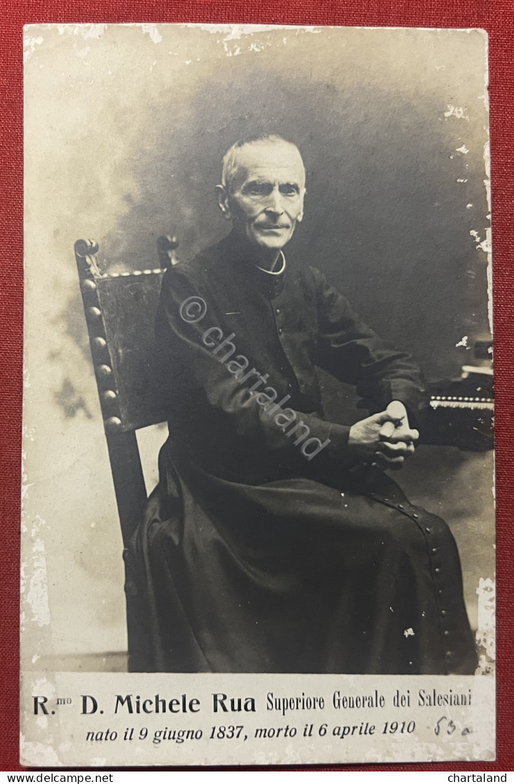 Cartolina - R. D. Michele Rua - Superiore Generale Dei Salesiani - 1910 Ca. - Unclassified