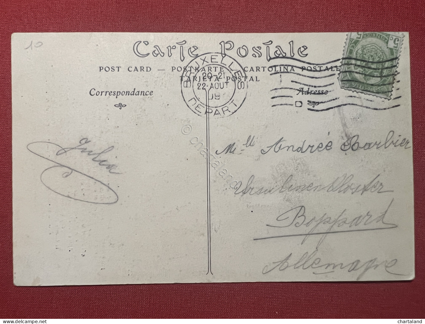 Cartolina Commemorativa - Marie Louise, Duchess Of Parma - 1909 - Unclassified