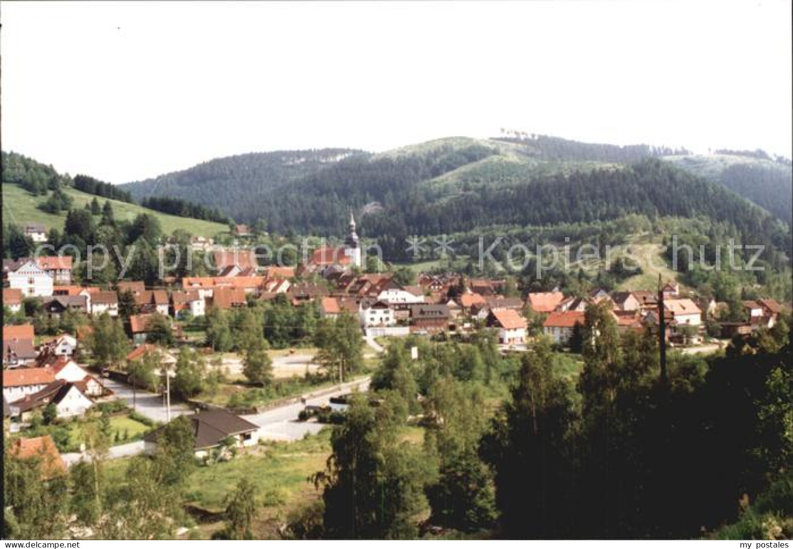 72531451 Langelsheim Ortsansicht Mit Kirche Langelsheim - Langelsheim