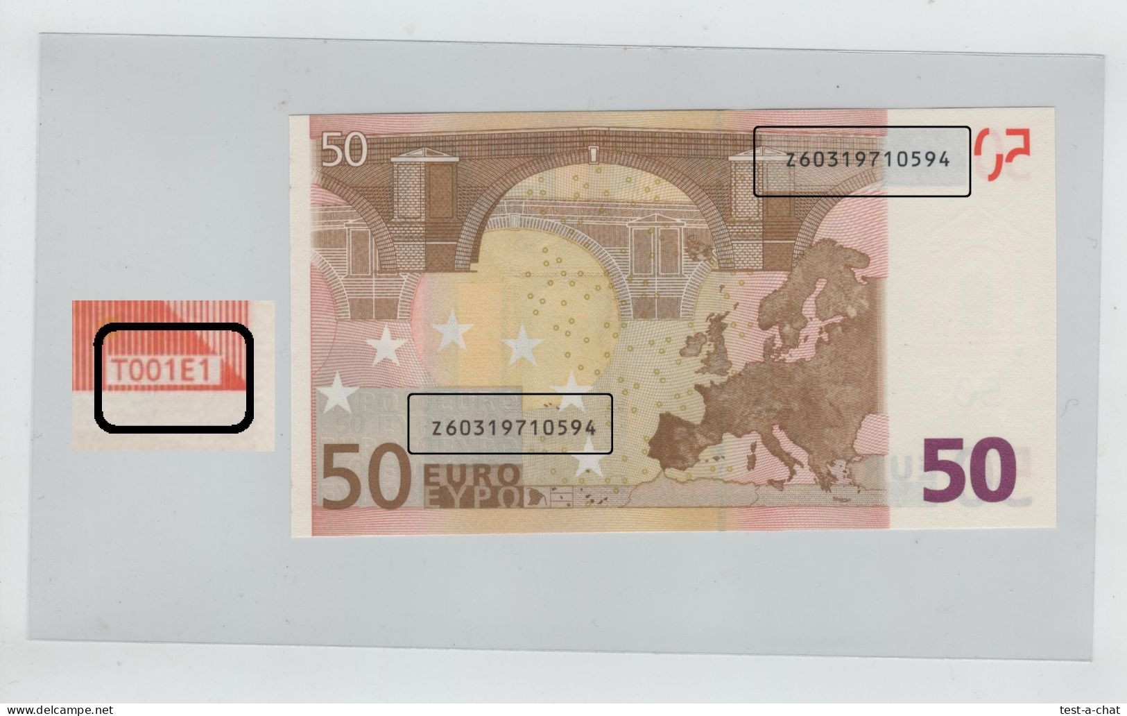 50 Euro Banknote Z Belgie 2002 WIM Duisenberg Z60319710594 T001E1 Belgique Uncirculated Eurobanknote . 500 200 100 NEUFS - 50 Euro