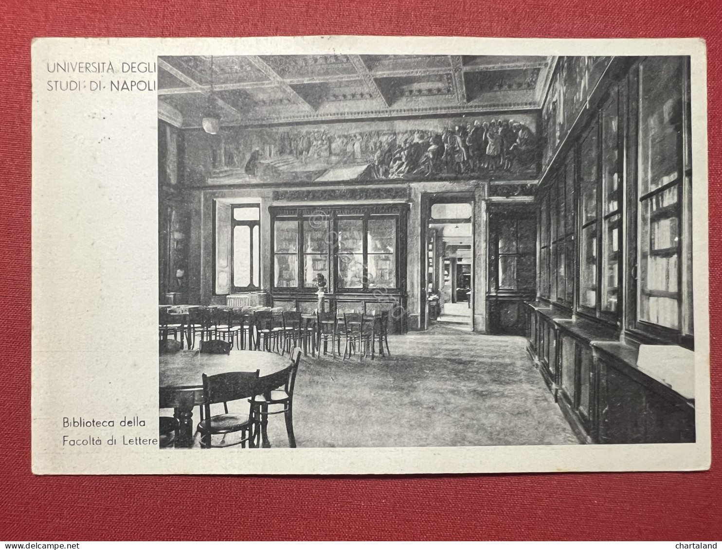 Cartolina - Università Studi Di Napoli - Biblioteca Della Facoltà Lettere - 1951 - Napoli (Naples)