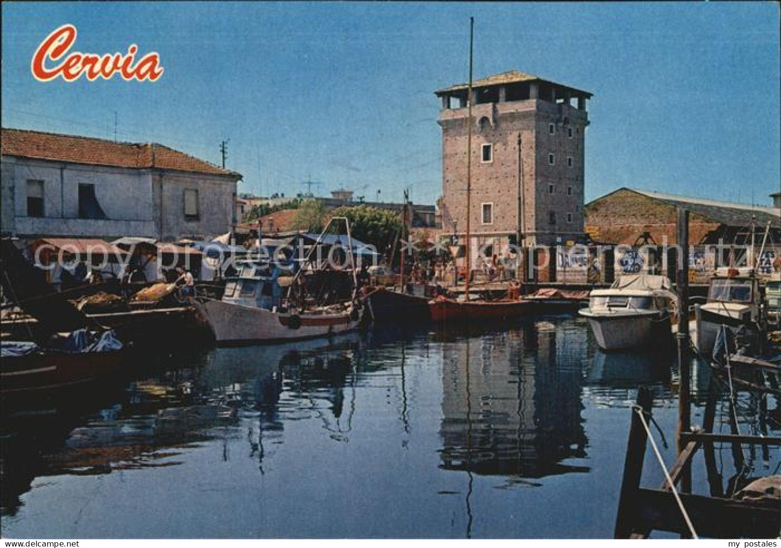 72531341 Cervia Kanal Hafen Heiliger Michele Turm   - Other & Unclassified