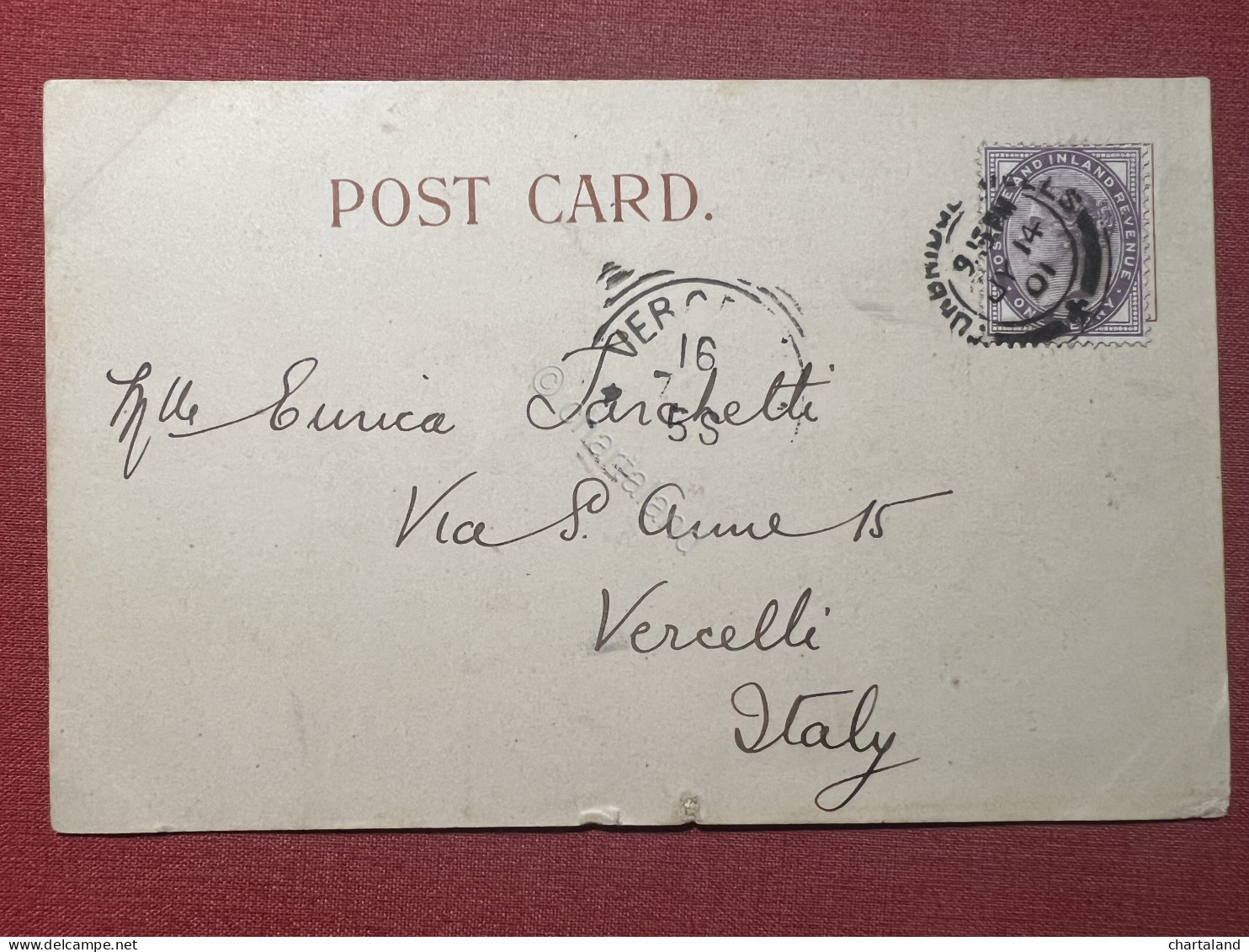 Cartolina Militare Regno Unito - Dieu Et Mon Droit - 1901 - Autres & Non Classés