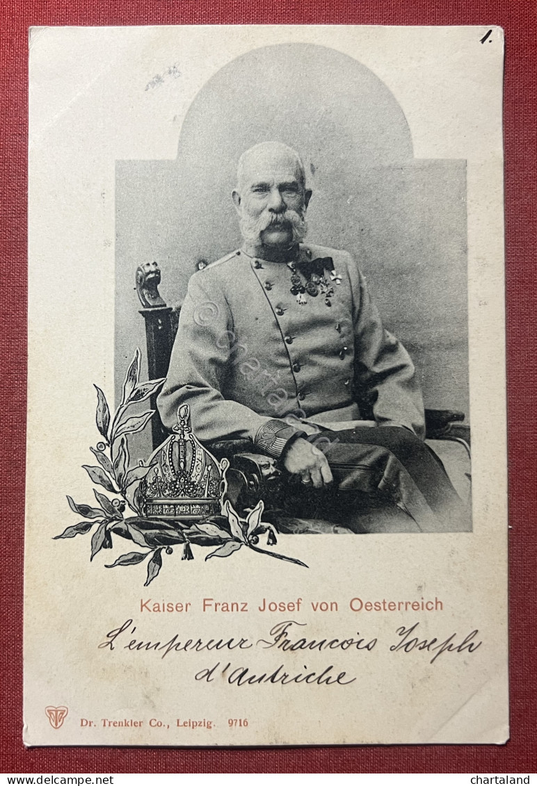 Cartolina - Kaiser Franz Josef Von Oesterreich - Imperatore D'Austria - 1900 - Ohne Zuordnung