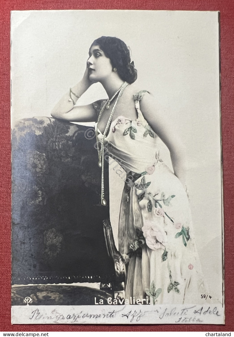 Cartolina Teatro - Lina Cavalieri - Soprano E Attrice Cinematografica - 1900 - Other & Unclassified