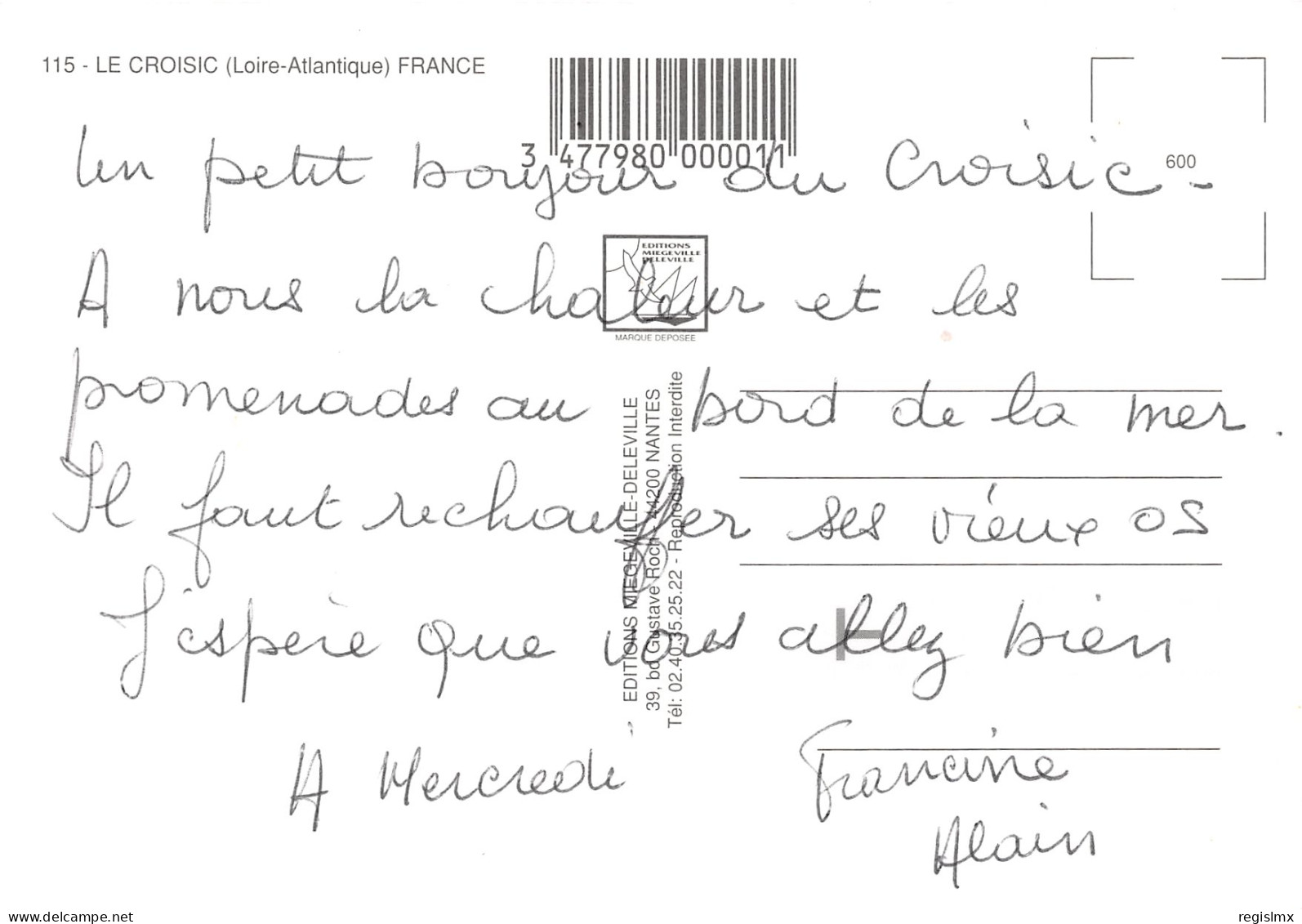 44-LE CROISIC-N°T2653-B/0109 - Le Croisic