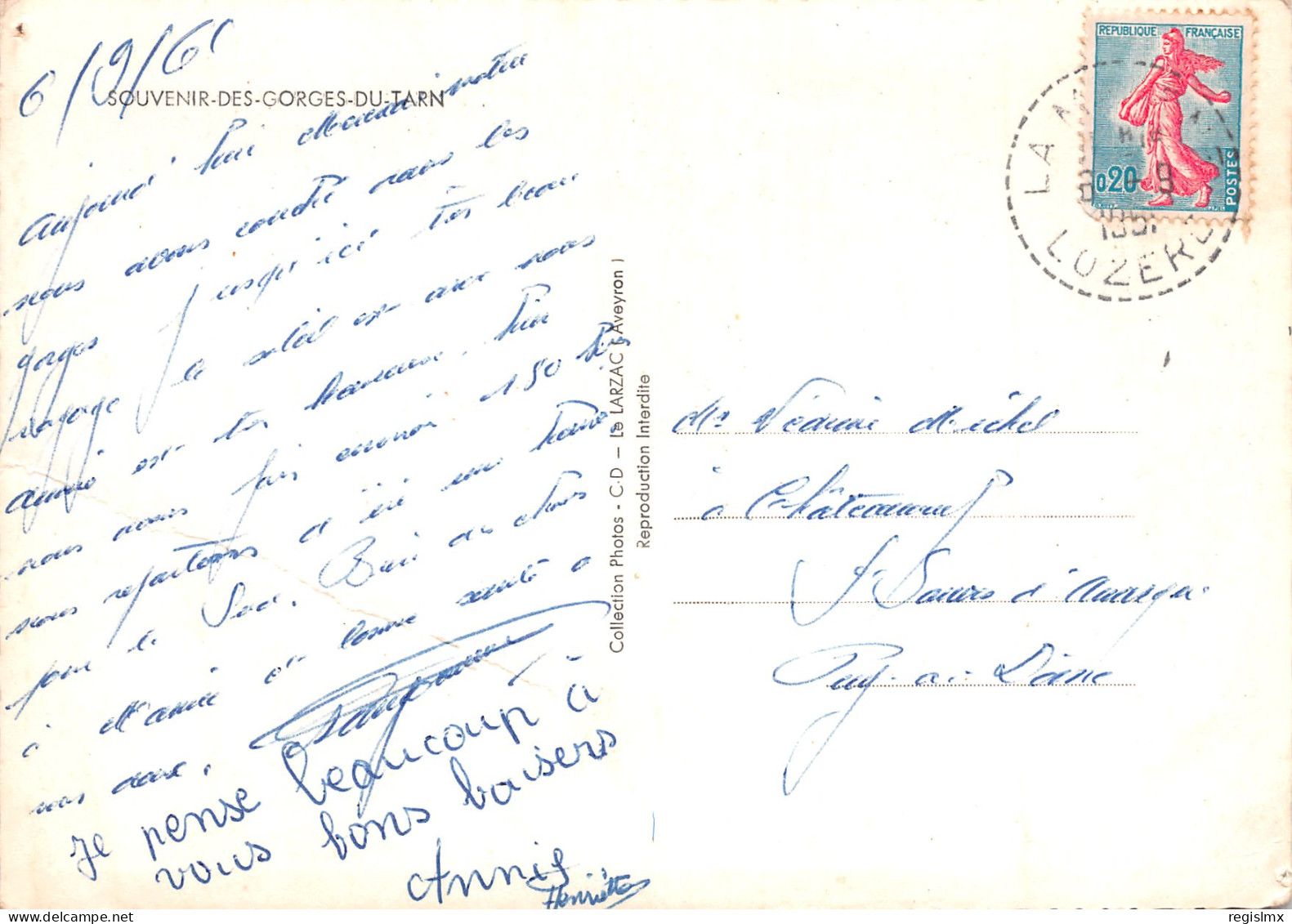 48-SOUVENIR LES GORGES DU TARN-N°T2653-B/0053 - Other & Unclassified