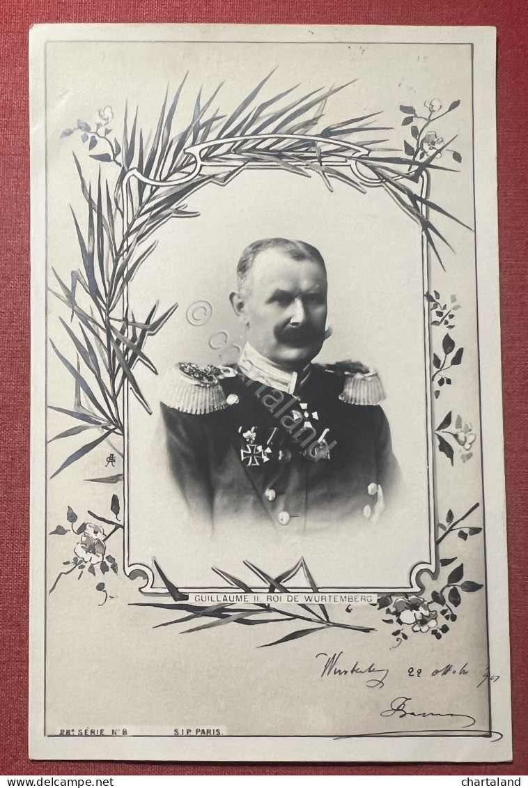 Cartolina Commemorativa - Guillaume II Roi De Wurtemberg - 1901 - Ohne Zuordnung