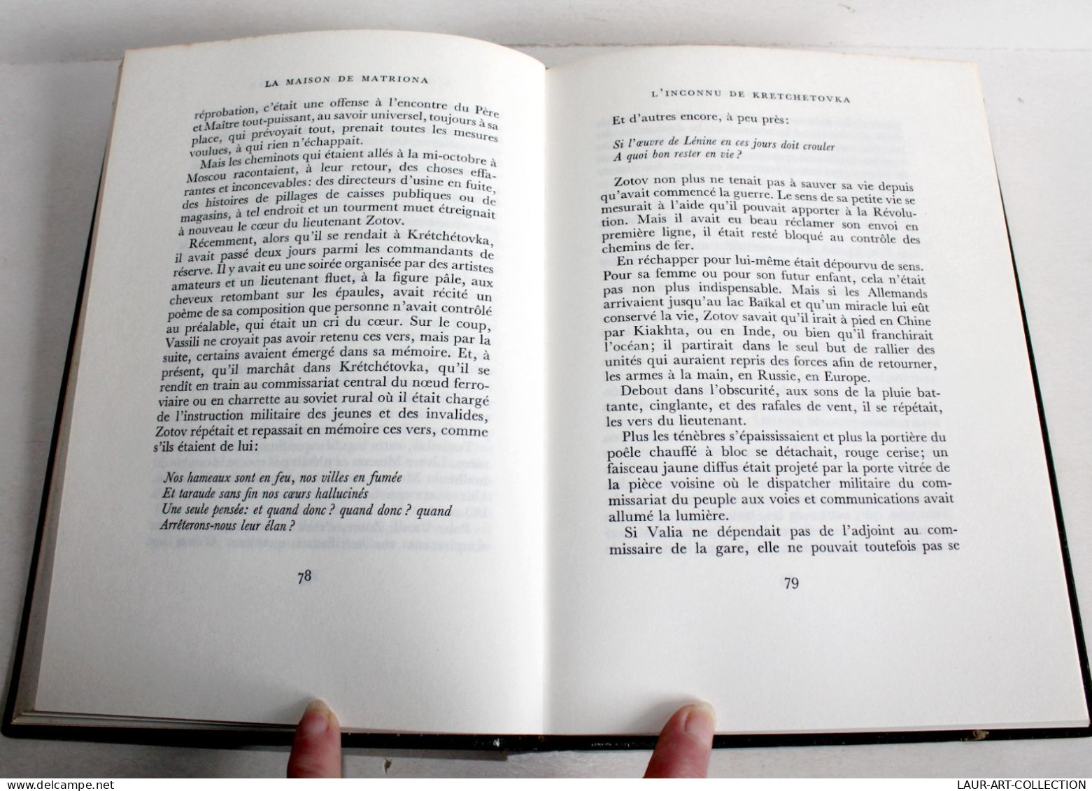 MAISON DE MATRIONA INCONNU DE KRETCHETOVKA BIEN DE LA CAUSE SOLJENITSYNE N°872 / LIVRE ANCIEN XXe SIECLE (1303.30) - 1901-1940