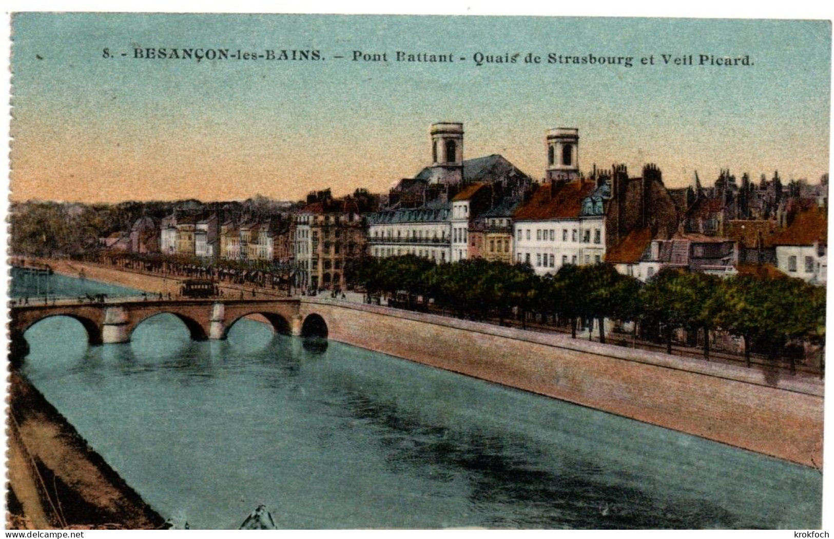 Besançon 1930 - Pont Battant & Quais - édit. CLB - Besancon