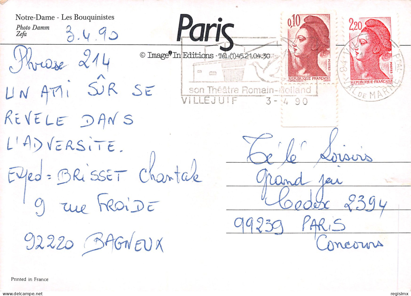 75-PARIS NOTRE DAME LES BOUQUINISTES-N°T2653-D/0199 - Notre Dame De Paris