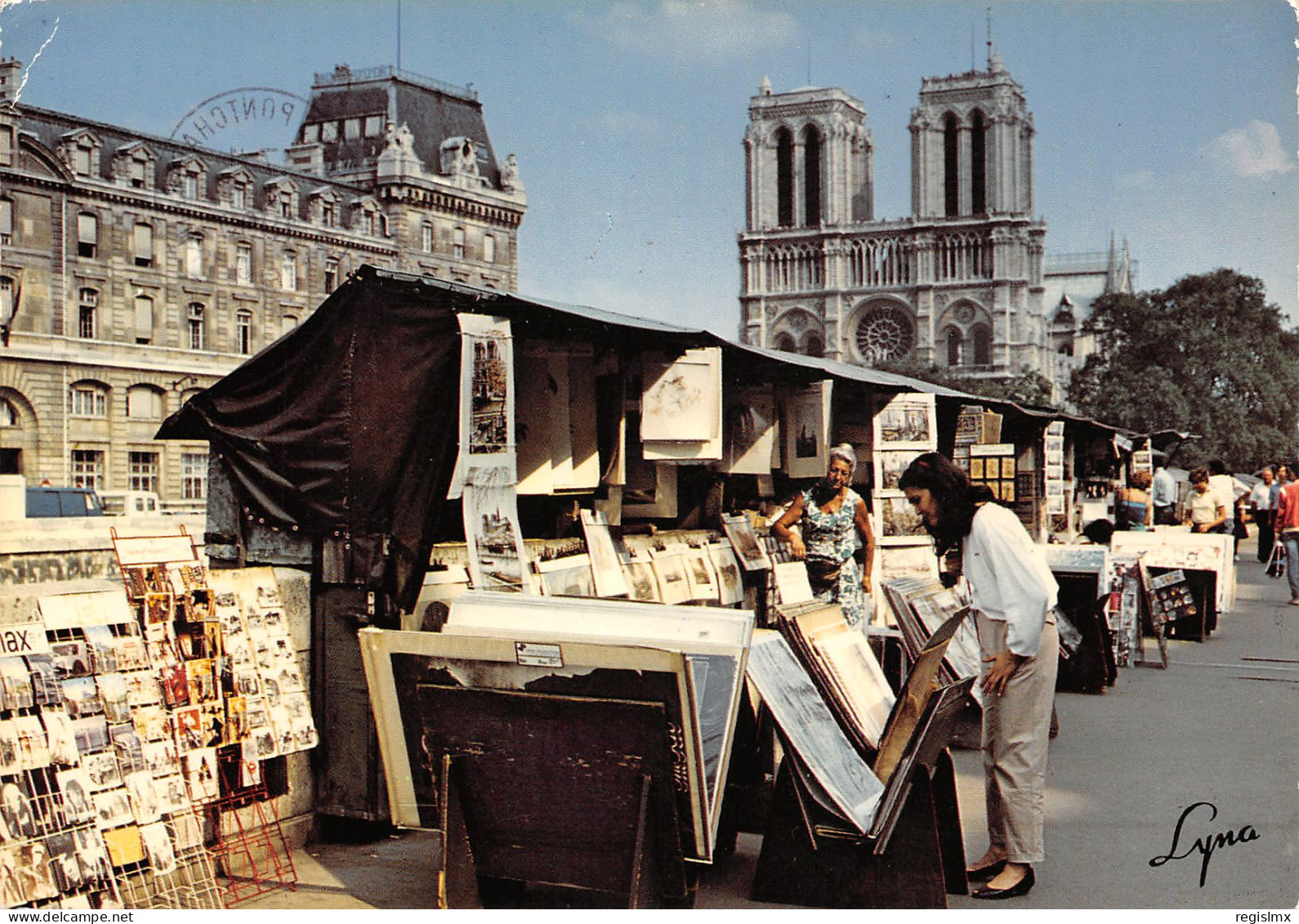 75-PARIS NOTRE DAME ET LES BOUQUINISTES-N°T2653-D/0111 - Notre Dame De Paris