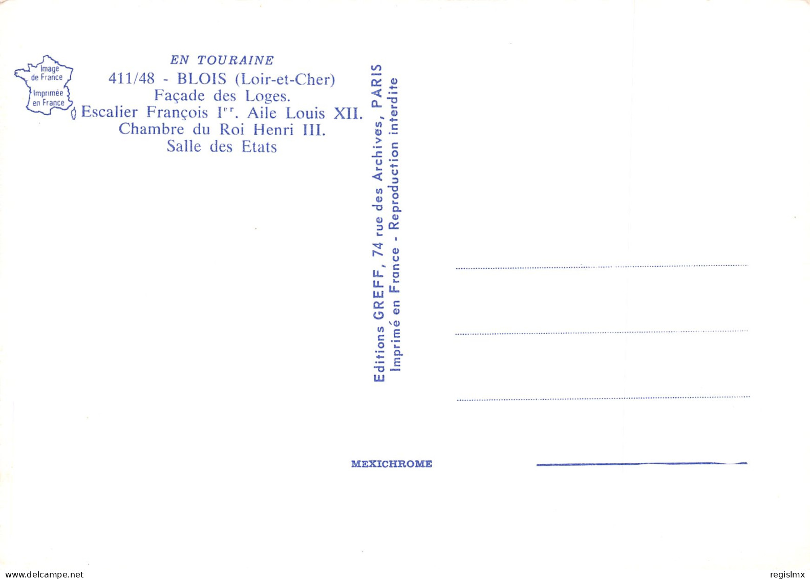41-BLOIS CHATEAU-N°T2654-C/0229 - Blois