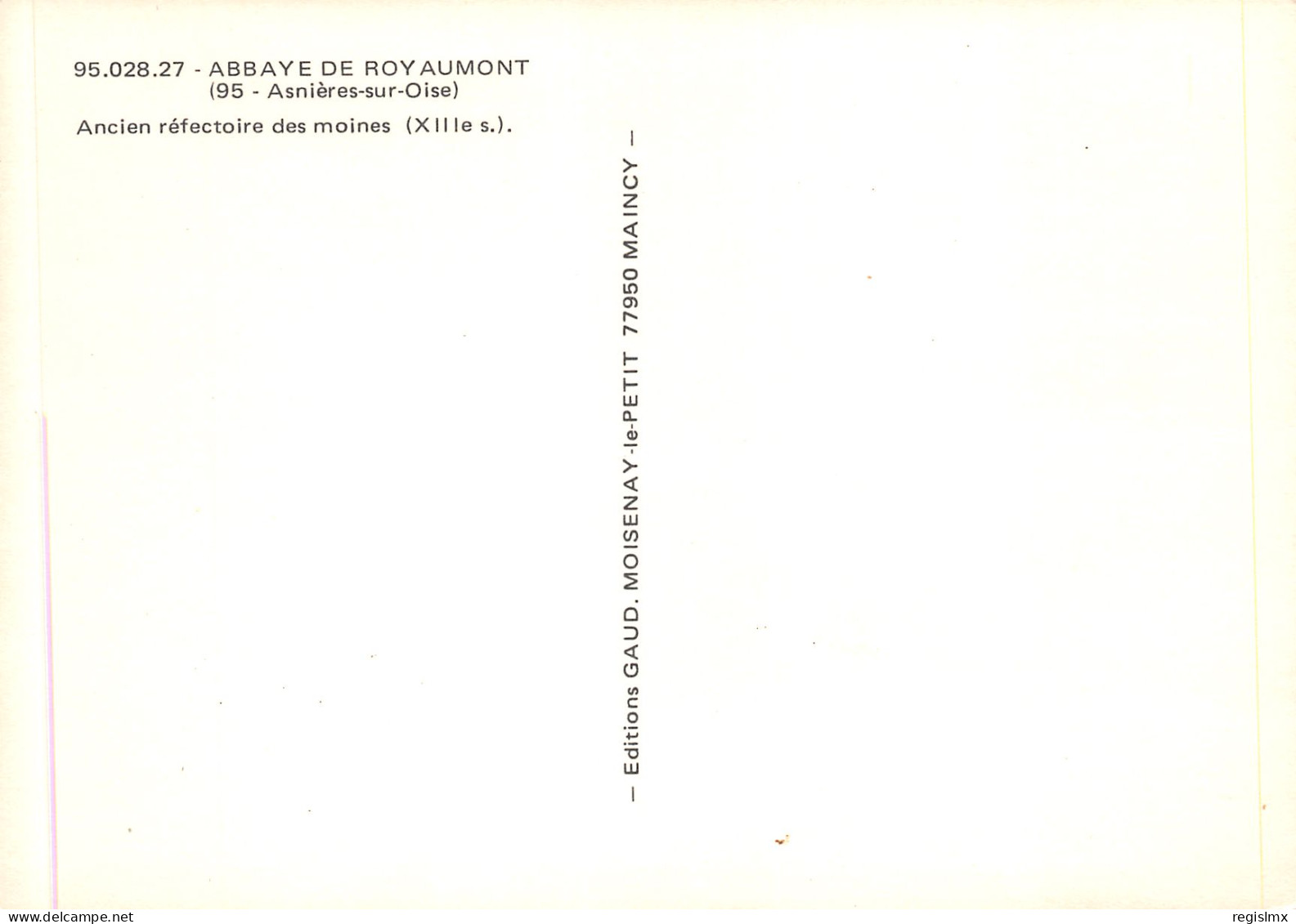 95-ASNIERES SUR OISE ABBAYE DE ROY AUMONT-N°T2654-C/0181 - Asnières-sur-Oise