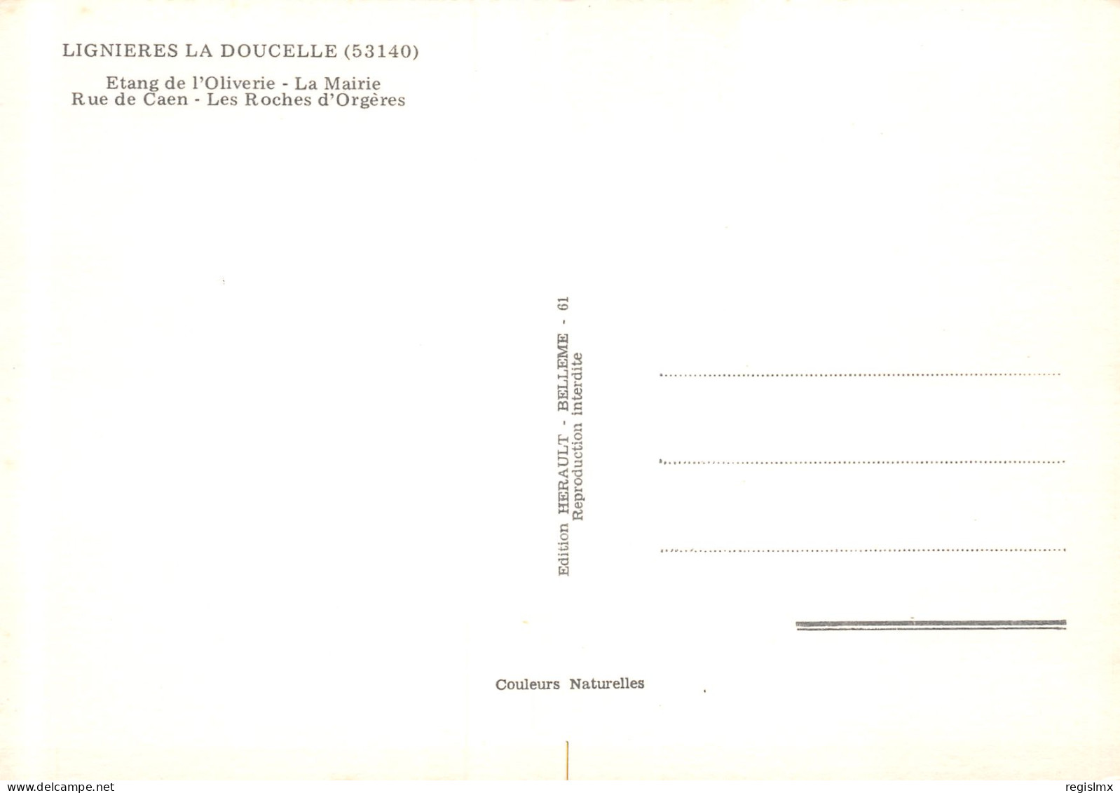 53-LIGNIERES LA DOUCELLE-N°T2654-B/0117 - Other & Unclassified