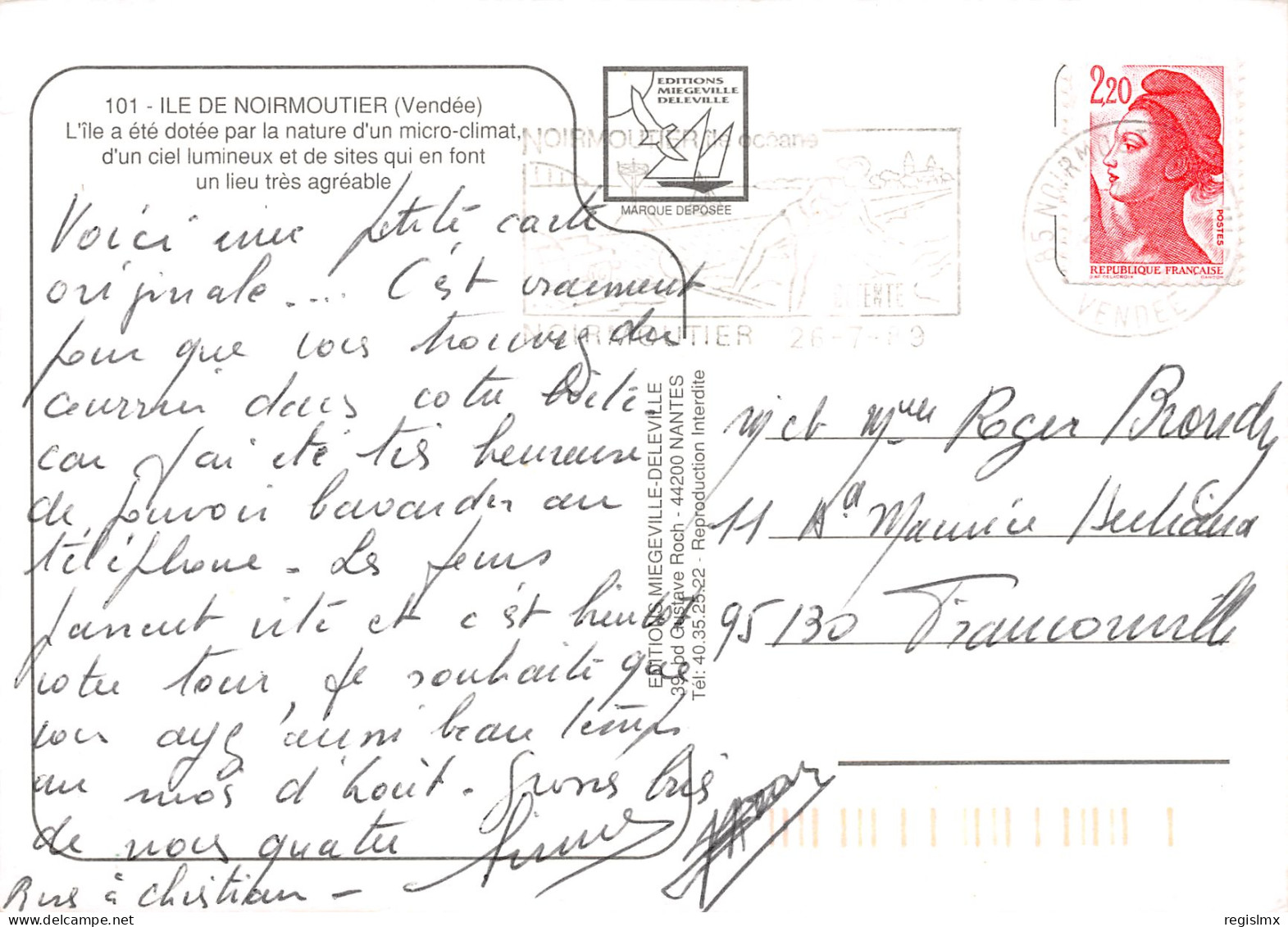 85-ILE DE NOIRMOUTIER-N°T2655-B/0315 - Ile De Noirmoutier