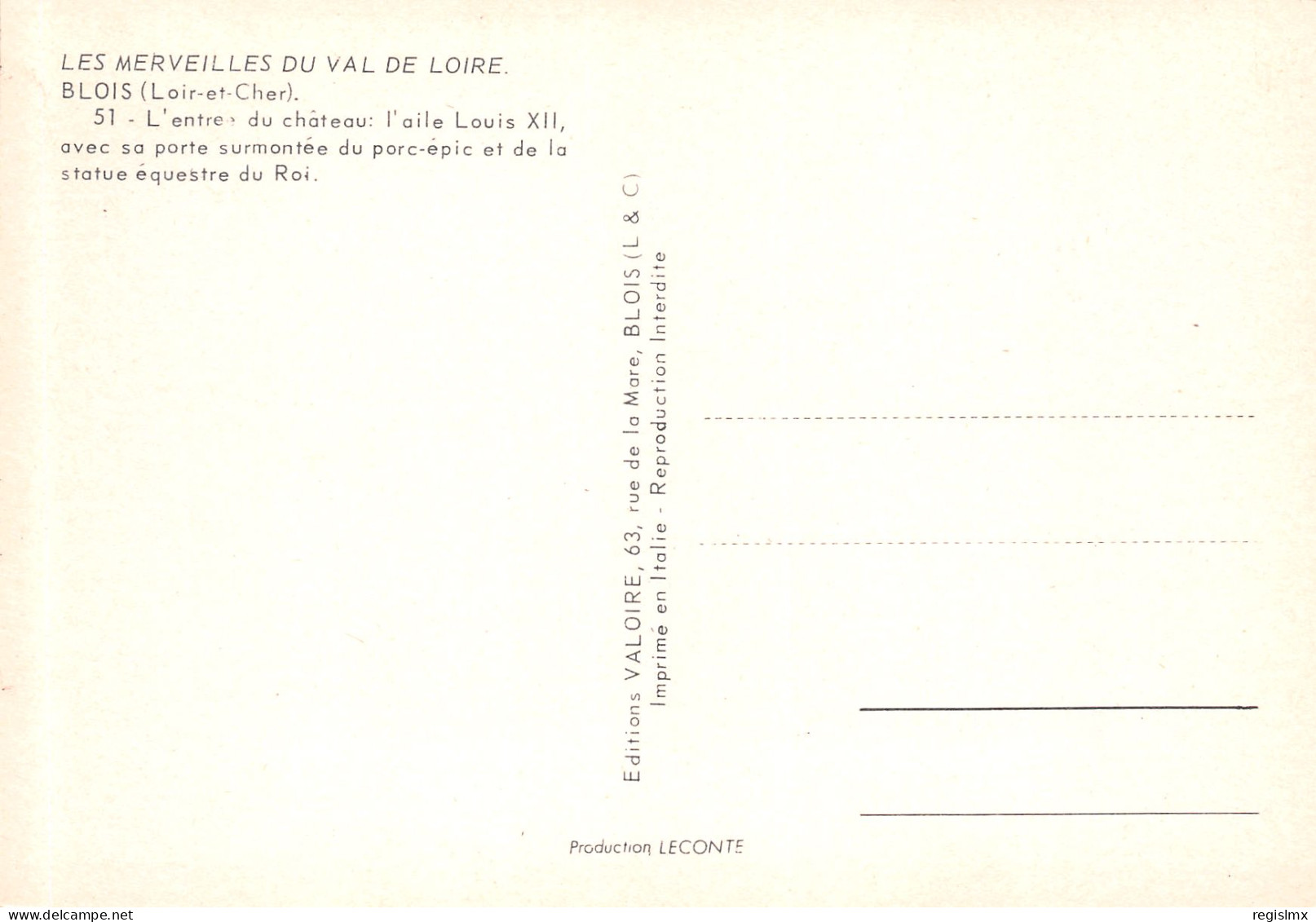 41-BLOIS LE CHATEAU-N°T2655-B/0013 - Blois