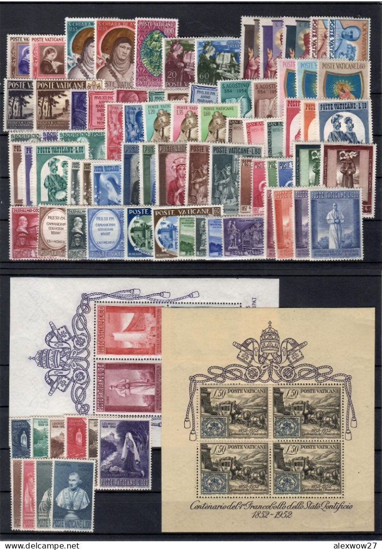 Vaticano / Vatican City 1939 / 1958 Pio XII Completo (- POSTA AEREA) *MLH - Années Complètes